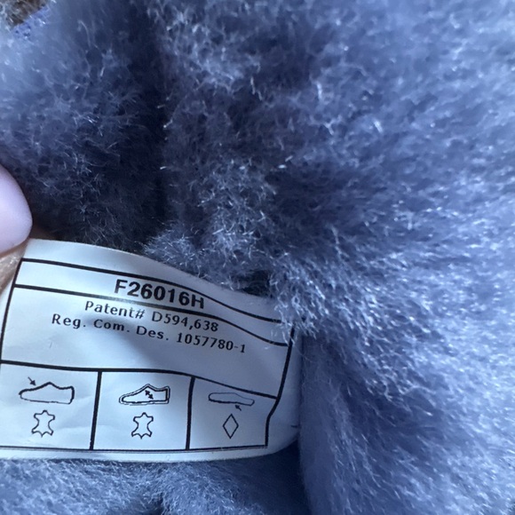 UGG Blue Suede Boots with Tan Soles - Picture 6 of 7